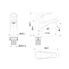 Смеситель для раковины Wonzon & Woghand черный матовый (WW-A40212-MB) Смеситель для раковины Wonzon & Woghand черный матовый (WW-A40212-MB)