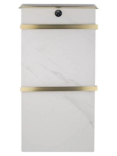 Полотенцесушитель электрический Wonzon & Woghand STUTTGART (WW-A504W-BG) с каменной плитой белый мрамор, брашированное золото Полотенцесушитель электрический Wonzon & Woghand STUTTGART (WW-A504W-BG) с каменной плитой белый мрамор, брашированное золото