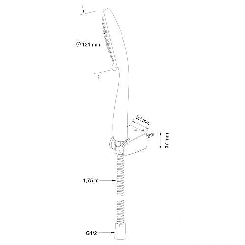 Душевая лейка Swedbe Calypso 5088 Душевая лейка Swedbe Calypso 5088