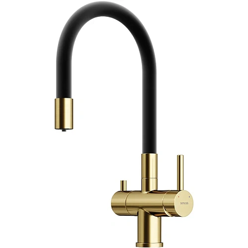 Смеситель для кухни Sancos Lucia SC4004BG под фильтр, брашированное золото Смеситель для кухни Sancos Lucia SC4004BG под фильтр, брашированное золото