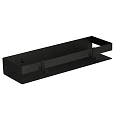 Полка Lemark SHELF LINE 400 мм с крючками, черный 9772053 Полка Lemark SHELF LINE 400 мм с крючками, черный 9772053