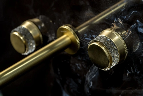 Смеситель для раковины Boheme AURA MAT GOLD встраиваемый 152-2-MG-A Смеситель для раковины Boheme AURA MAT GOLD встраиваемый 152-2-MG-A