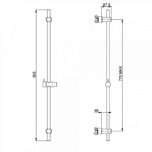 Смеситель для душа Paini Le Mans 90CR5112SKM Смеситель для душа Paini Le Mans 90CR5112SKM