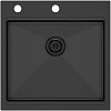 Кухонная мойка Paulmark KRONER-PRO 51, PM705151-GM, вороненая сталь, 510х510мм Кухонная мойка Paulmark KRONER-PRO 51, PM705151-GM, вороненая сталь, 510х510мм