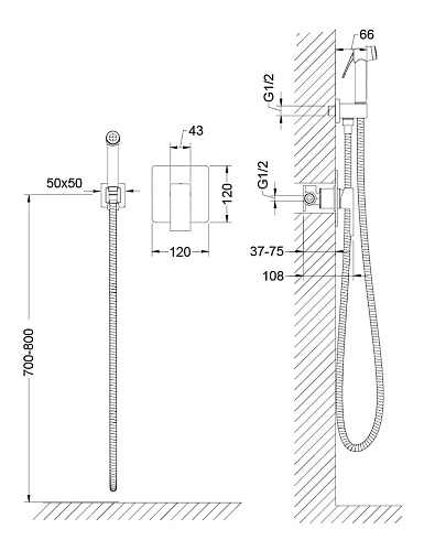 Гигиенический душ Timo Selene 2089/16SM белый матовый Гигиенический душ Timo Selene 2089/16SM белый матовый