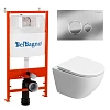 Комплект унитаза BelBagno UNO-TOR BB5177CH-TOR/SC с сиденьем, инсталляцией 2 в 1 BelBagno BB026/BB081CR (BB5177CH-TOR/SC/BB026/BB081CR)