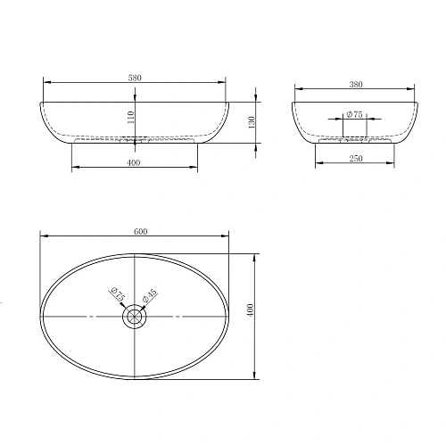 Раковина ABBER Kristall AT2801Saphir накладная, прозрачная, синяя Раковина ABBER Kristall AT2801Saphir накладная, прозрачная, синяя