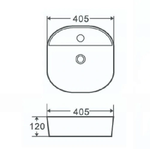 Раковина NOFER SPIN 40 CG.23596 накладная овальная, с полочкой для смесителя 405x405x120 мм матовый черный Раковина NOFER SPIN 40 CG.23596 накладная овальная, с полочкой для смесителя 405x405x120 мм матовый черный