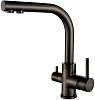Смеситель для кухни ESSEN, PVD, вороненая сталь, 213011-GM, Paulmark Es213011-GM