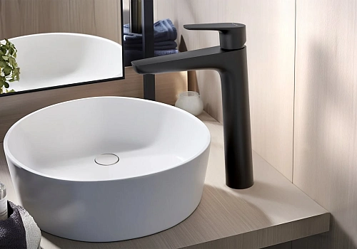 Смеситель для раковины Aquatek БЕТТА AQ1104MB Черный матовый Смеситель для раковины Aquatek БЕТТА AQ1104MB Черный матовый