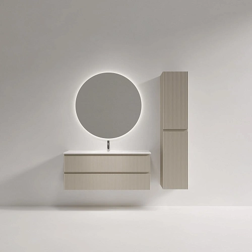 Тумба под раковину SANCOS Snob SNR120/39CE R 1195х390х500 Beige Soft подвесная Тумба под раковину SANCOS Snob SNR120/39CE R 1195х390х500 Beige Soft подвесная