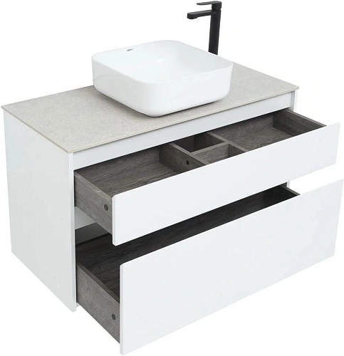 Тумба под раковину Aquanet Nova Lite 100 белый (2 ящика) 00242581 Тумба под раковину Aquanet Nova Lite 100 белый (2 ящика) 00242581