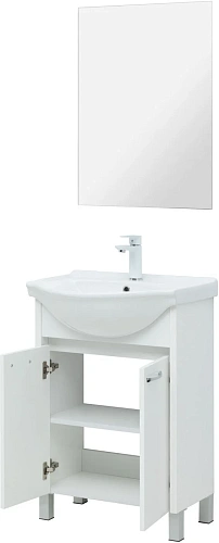 Тумба под раковину Aquanet Донна 60 белый глянец 00294390 напольная Тумба под раковину Aquanet Донна 60 белый глянец 00294390 напольная