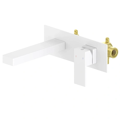 Смеситель для раковины Timo Selene 2071/16SM встраиваемый белый матовый Смеситель для раковины Timo Selene 2071/16SM встраиваемый белый матовый