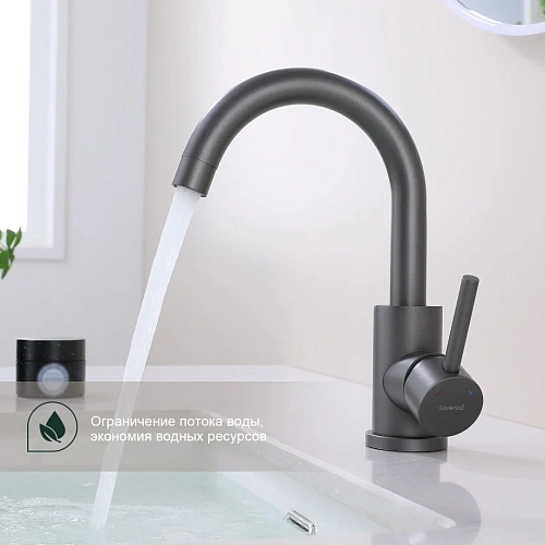 Смеситель для кухни Splenka S201.13.07, серый Смеситель для кухни Splenka S201.13.07, серый