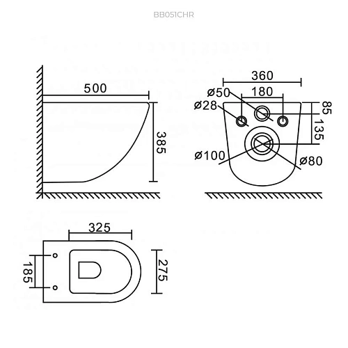 Комплект унитаза BelBagno AMANDA BB051CHR с сиденьем BB051SC инсталляцией BB002-80 и клавишей смыва BB014-SR-BIANCO Комплект унитаза BelBagno AMANDA BB051CHR с сиденьем BB051SC инсталляцией BB002-80 и клавишей смыва BB014-SR-BIANCO