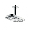 Картинка анонса товара «верхний душ hansgrohe ecosmart 9 л/мин с потолочным подсоединением 300 2jet 26608000, хром»
