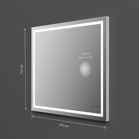 Зеркало AM.PM Gem M91AMOX0803WG с LED-подсветкой, часами 80 см Зеркало AM.PM Gem M91AMOX0803WG с LED-подсветкой, часами 80 см