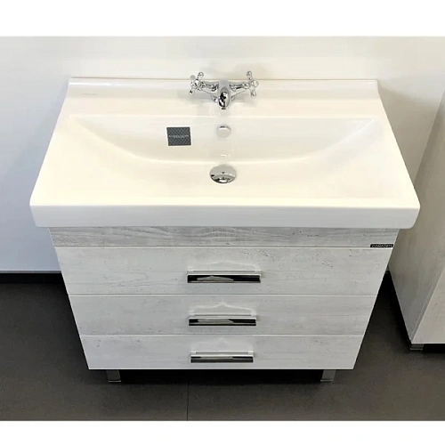 Тумба с раковиной Comforty Никосия-80Н 00004142204 дуб белый раковина Fest 80 Тумба с раковиной Comforty Никосия-80Н 00004142204 дуб белый раковина Fest 80