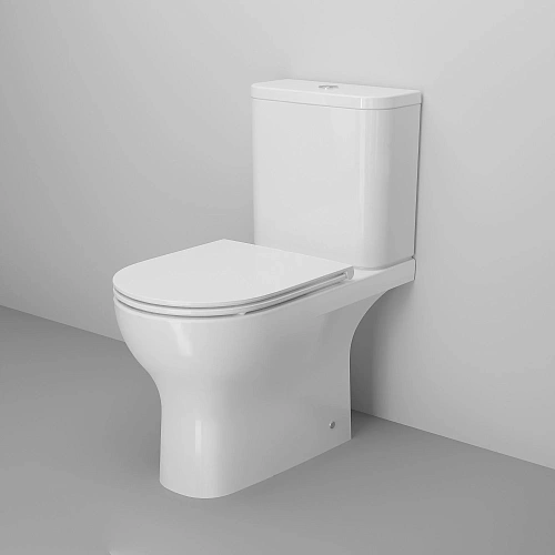 Унитаз напольный Ambassador Abner 107K19001RS (670x360x780) безободковый, с тонкой крышкой Унитаз напольный Ambassador Abner 107K19001RS (670x360x780) безободковый, с тонкой крышкой