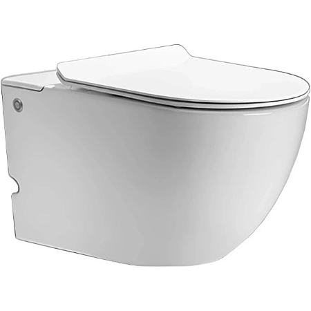 Унитаз подвесной Ceruttispa BARBARIA Aria Pulse CT10591 с функцией импульсного смыва, сиденье микролифт