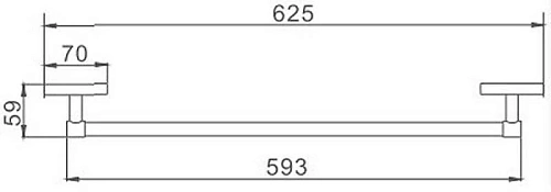 Полотенцедержатель Haiba HB1901 Полотенцедержатель Haiba HB1901