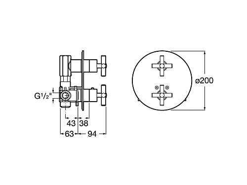 Смеситель для душа ROCA Loft 1 функция встраиваемый 5A0743C00 Смеситель для душа ROCA Loft 1 функция встраиваемый 5A0743C00
