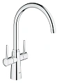 Смеситель для кухни GROHE Ambi, высокий излив, хром (30189000) Смеситель для кухни GROHE Ambi, высокий излив, хром (30189000)