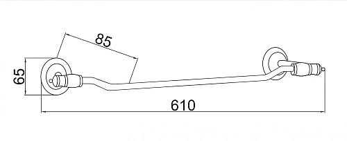 Полотенцедержатель Boheme Vogue 10132 Полотенцедержатель Boheme Vogue 10132