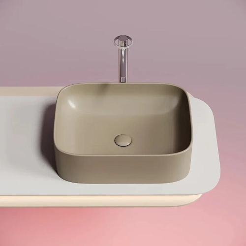 Раковина Ceramica Nova ELEMENT CN6052MC Капучино матовый накладная Раковина Ceramica Nova ELEMENT CN6052MC Капучино матовый накладная