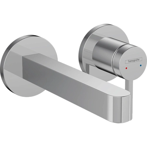 Смеситель для раковины Hansgrohe Finoris скрытого монтажа, настенный, с изливом 16.8 см 76051000, хр Смеситель для раковины Hansgrohe Finoris скрытого монтажа, настенный, с изливом 16.8 см 76051000, хр