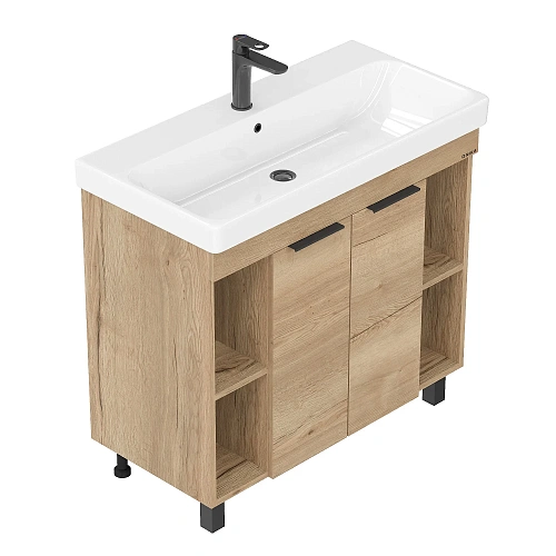 Тумба под раковину Onika Легран 90 см 109031 напольная, дуб галифакс (для Адриана 90) Тумба под раковину Onika Легран 90 см 109031 напольная, дуб галифакс (для Адриана 90)