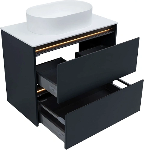 Тумба под раковину Allen Brau Activity 80 1.34012.AM антрацит матовый/олива брашированная Тумба под раковину Allen Brau Activity 80 1.34012.AM антрацит матовый/олива брашированная
