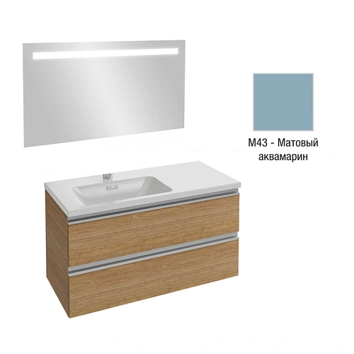 Комплект мебели 100 см Jacob Delafon Vox , матовый аквамарин, левосторонняя, 2 ящика, с функцией ант EB1416-NF+EXAC112-Z-00+EB2025-RA-M43 Комплект мебели 100 см Jacob Delafon Vox , матовый аквамарин, левосторонняя, 2 ящика, с функцией ант EB1416-NF+EXAC112-Z-00+EB2025-RA-M43