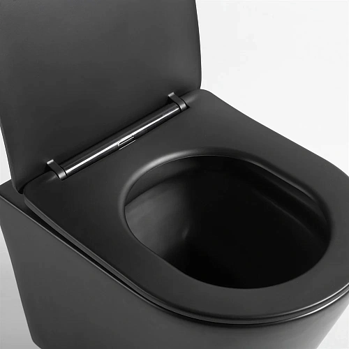 Унитаз подвесной Vincea Piatti VT1-11SMB, цвет черный матовый, ультратонкое soft-close сиденье Унитаз подвесной Vincea Piatti VT1-11SMB, цвет черный матовый, ультратонкое soft-close сиденье