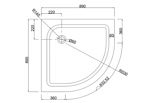 Душевой уголок Taliente 90x90x195см, четверть круга, раздвижной, прозр.стекло 6мм, черный профиль TA-09091-1CB Душевой уголок Taliente 90x90x195см, четверть круга, раздвижной, прозр.стекло 6мм, черный профиль TA-09091-1CB