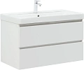 Тумба с раковиной Aquanet Вега 90 00327998 белый глянец Тумба с раковиной Aquanet Вега 90 00327998 белый глянец