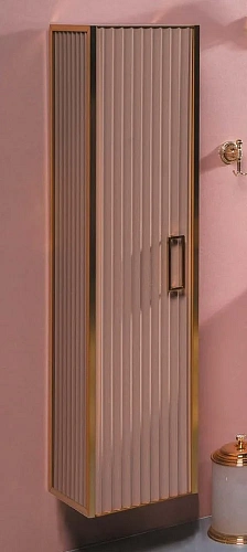 Шкаф-пенал Armadi Art Monaco капучино глянец + золото (без ножек), подвесной 868-CPG 868-CG Шкаф-пенал Armadi Art Monaco капучино глянец + золото (без ножек), подвесной 868-CPG 868-CG