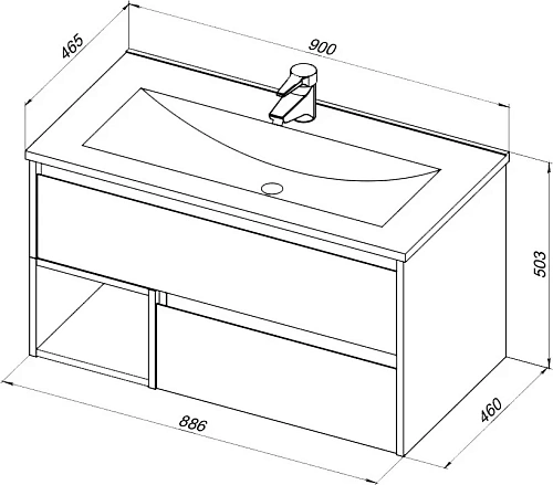 Комплект мебели STWORKI Карлстад 90 дуб рустикальный, в стиле лофт, под дерево, подвесная (гарнитур, 421759 Комплект мебели STWORKI Карлстад 90 дуб рустикальный, в стиле лофт, под дерево, подвесная (гарнитур, 421759