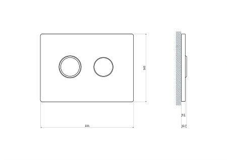 Клавиша смыва Cersanit ACCENTO CIRCLE, пневматическая, хром глянцевая (BU-ACN-CIR-PN/Cg) Клавиша смыва Cersanit ACCENTO CIRCLE, пневматическая, хром глянцевая (BU-ACN-CIR-PN/Cg)