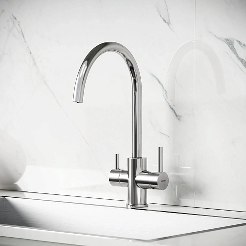 Смеситель для кухни SANCOS Taper SC4012BN с возможностью подключения фильтра, брашированный никель Смеситель для кухни SANCOS Taper SC4012BN с возможностью подключения фильтра, брашированный никель