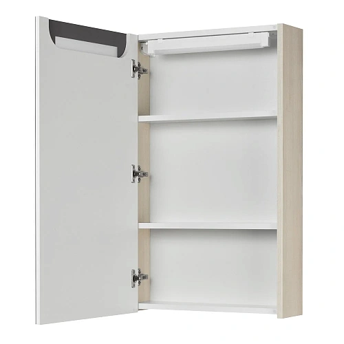 Зеркальный шкаф Aquaton Верди PRO 50 белый, ясень фабрик 1A195802VDAV0 Зеркальный шкаф Aquaton Верди PRO 50 белый, ясень фабрик 1A195802VDAV0