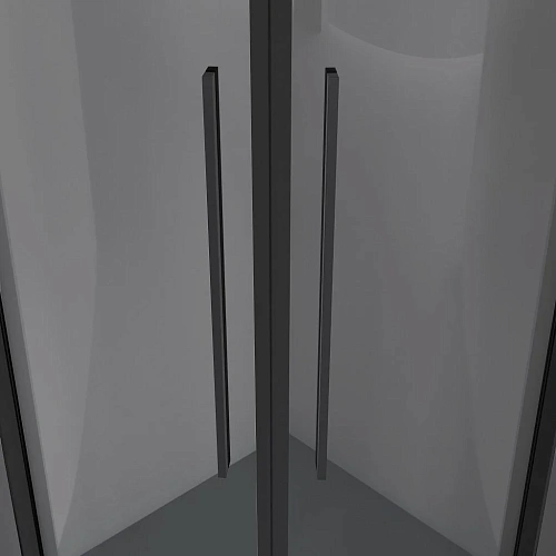 Душевой уголок Niagara Nova NG-2826-34BLACK (90x90x195) полукруг, раздвижная, черный матовый, стекло тониров Душевой уголок Niagara Nova NG-2826-34BLACK (90x90x195) полукруг, раздвижная, черный матовый, стекло тониров