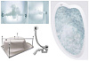 Картинка анонса товара «акриловая ванна timo iva iva1610l-ktiva16-spv1505-t-cm-t-bm 160x100 гидромассажная 6 джет, гидромассаж спины 3 джет»