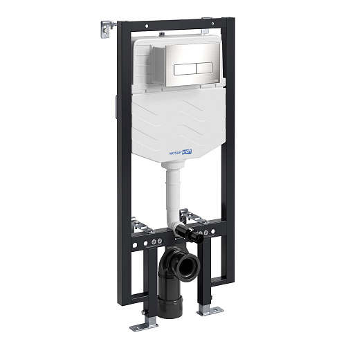 Инсталляция для унитаза WasserKRAFT Vils 56TLT.010.ME.BN03 с клавишей смыва никель Инсталляция для унитаза WasserKRAFT Vils 56TLT.010.ME.BN03 с клавишей смыва никель