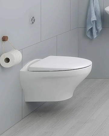 Крышка-сиденье Gustavsberg Estetic 9M096101 для подвесного унитаза, Standart, цвет белый Крышка-сиденье Gustavsberg Estetic 9M096101 для подвесного унитаза, Standart, цвет белый