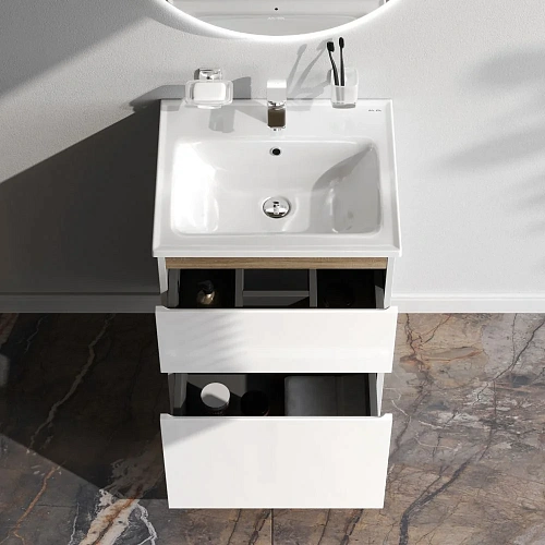 Тумба под раковину AM.PM X-Joy M85AFSX0552WG напольная, 55 см, белый Тумба под раковину AM.PM X-Joy M85AFSX0552WG напольная, 55 см, белый