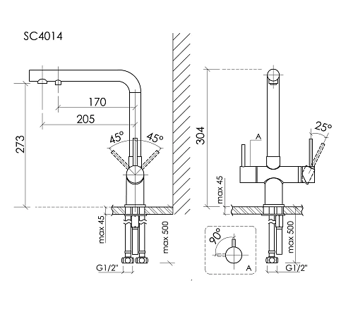 Смеситель для кухни SANCOS Foster SC4014BG с возможностью подключения фильтра, брашированное золото Смеситель для кухни SANCOS Foster SC4014BG с возможностью подключения фильтра, брашированное золото
