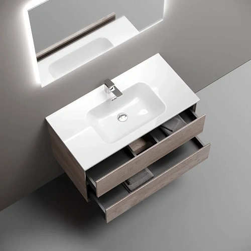 Тумба под раковину Sancos Marmi 2.0 MR2.090EG 890х445х520 дуб галифакс натуральный, подвесная Тумба под раковину Sancos Marmi 2.0 MR2.090EG 890х445х520 дуб галифакс натуральный, подвесная