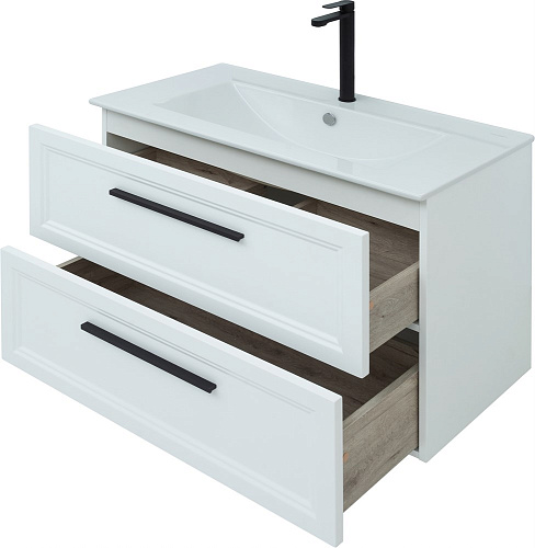 Тумба с раковиной STWORKI Эстерсунд 90 белая матовая 440894 Тумба с раковиной STWORKI Эстерсунд 90 белая матовая 440894